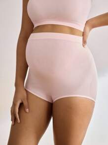Moonlight&Mama 5pcs/Set Solid Color Maternity Elastic Waist Underwear - Multicolor - View 3