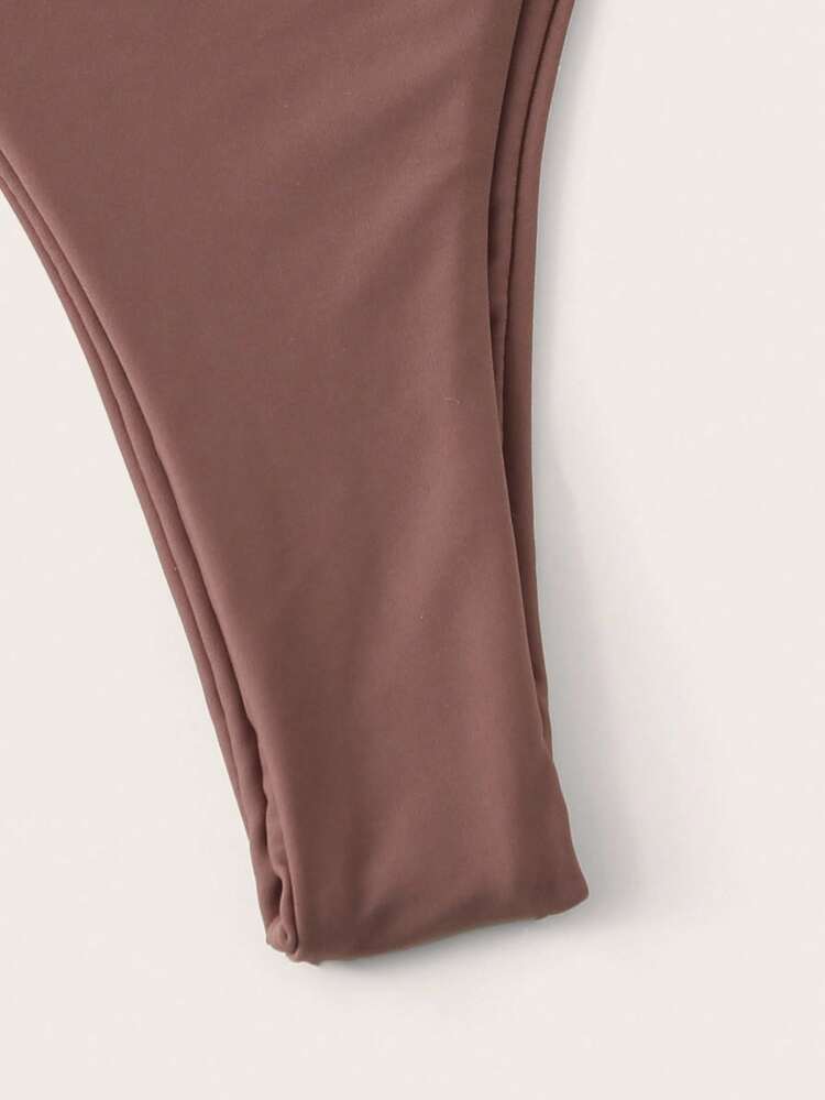 Summer Beach Minimalist Bikini Set Triangle Bra & Thong Bottom 2 Piece Bathing Suit