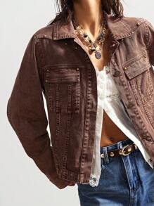 Bohemela Autumn/Winter BOHO Casual Resort Jacquard Loose Long Sleeve Women Regular Jacket