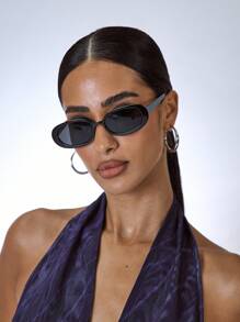 MUSERA Top en maille imprimée à encolure béante extrême, idéal pour les vacances, les festivals Ibiza, les raves, les occasions Y2K sexy, les sorties, les anniversaires, les soirées, l'automne, le streetwear grunge et les clubs. Costume pour femmes. Vêtements d'été et de printemps - Bleu azur - Voir 6