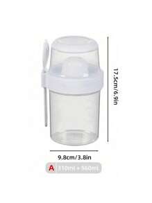 SHEIN Basic living 1入組透明塑膠沙拉馬克