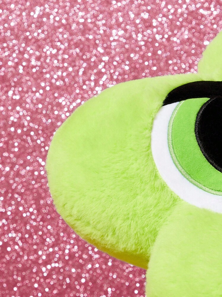 THE POWERPUFF GIRLS X SHEIN 1 件泡泡/毛茛图案可爱 3D 荷叶边抱枕，柔软毛绒，精致刺绣，适用于沙发、汽车、办公室、卧室 - 彩色 - 查看 7