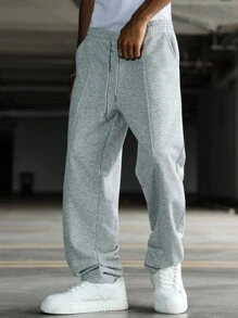 Manfinity Hypemode Quần nỉ nam rút dây thời trang đường phố trẻ trung, năng động - Xám - Xem 6