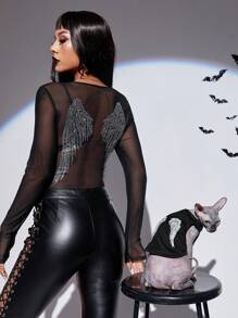 PETSIN 1 件万圣节宠物背心 - 彩色 - 查看 4