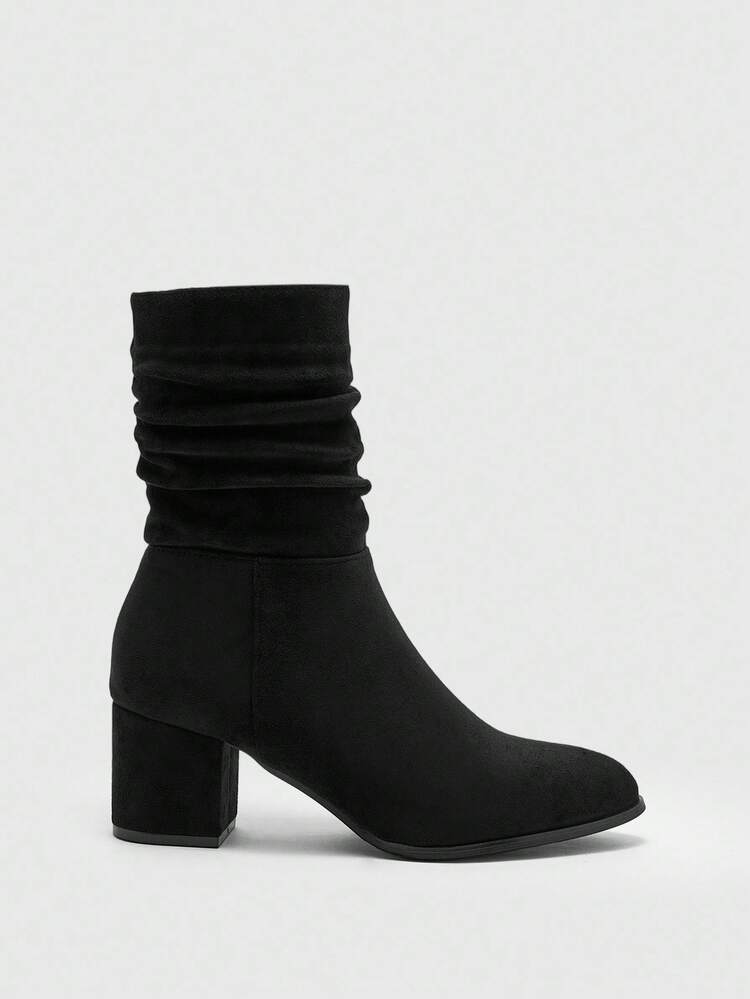 CUCCOO BIZCHIC New Arrival High-End Comfortable Fashion Chunky Heel Ankle Boots - Black - View 2