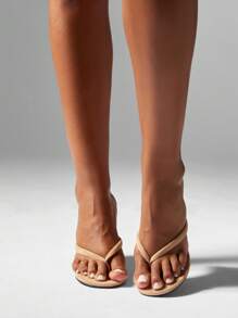 MISSGUIDED Wedge Heel Thong Sandals Summer Beach Flip Flops Platform Comfort Slip On Casual Resort Vacation Sandals High Heel Slides For Everyday Wear Wedding Guest For Christmas