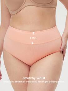 LUVLETTE 3条装透气棉质基础款高腰三角裤女士内裤套装 - 舒适 - 彩色 - 查看 2