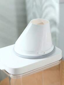 1 pieza Dispensador de detergente para ropa recargable y a prueba de fugas de 700ML, 1100ML, 1500ML, 1900ML transparente con tapa y taza medidora, contenedor de almacenamiento multifuncional, botella de viaje, organizador para el hogar, lavandería, dormitorio, campamento, viajes al aire libre - transparente - Ver 3