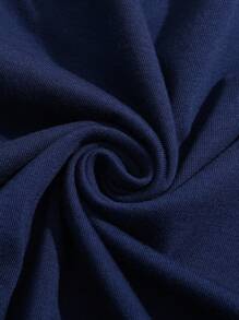 SHEIN Damen Slogan & Blumen Muster Kurzarm Lässig Regular Crew Neck T-Shirt