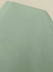 SHEIN Tall 100%纯棉，棉麻质感夏季低腰女式短裤 - 綠色 - 查看 7