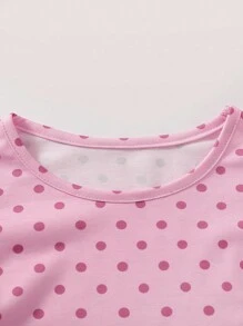 SHEIN Playful Pals 4 件套女婴休闲日常百搭芭蕾薄纱裙，条纹碎花上衣，舒适柔软面料，超值多件套 - 彩色 - 查看 7