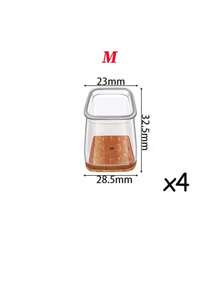 4/8/16/24件方形椅腿地板保护垫、硬木地板家具垫、椅腿家具滑块、椅子矩形地板保护垫、硅胶椅腿盖，有效保护地板和桌腿 - 棕色 - 查看 17