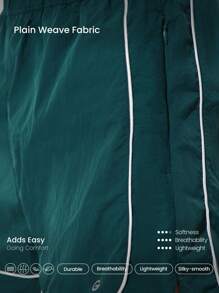 GLOWMODE Quần lót siêu nhẹ tích hợp đường may tương phản túi khóa kéo áo gió quần đùi chạy bộ tập luyện thể dục hàng ngày mặc thường ngày - màu xanh lá - Xem 6