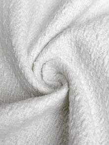 Elaquor Áo khoác vest không tay cài một hàng khuy cỡ lớn dành cho nữ vào mùa thu/đông - Màu be - Xem 7
