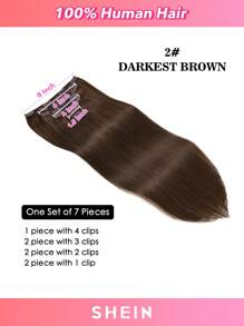 Clip In Hair Extensions Real Human Hair Remy Human Hair Extensions Clip Ins For Women, Natural Human Hair Clip Ins Hair Extensions