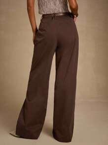 Glamine 女士纯色口袋阔腿宽松休闲裤