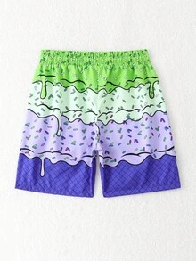 Boys' Single Piece Beach Shorts, Printed