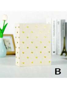 SHEIN (Chứa 100 ảnh mỗi quyển) Album ảnh trái tim dễ thương 4D 6 inch 100 tờ, có 50 trang bên trong, Album trẻ em, Sách lưu niệm cho bé, Quay lại trường, Đồ dùng học tập - Nhiều màu - Xem 8