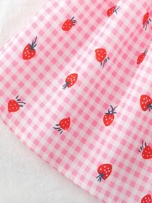 SHEIN Elladie kids 女童甜美纯色泡泡袖连衣裙，可拆卸蝴蝶结，夏季休闲度假装