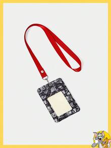 TOM & JERRY X SHEIN Porte-carte à design de dessin animé et de lettre