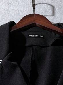 GlowEve CURVE 大码女式黑色无袖秋季通勤优雅拼接白色时尚休闲夹克