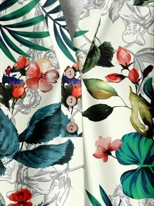 Rusticease 女士休闲树叶印花长袖两件套