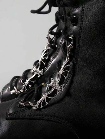 Grunge Punk 2pcs Gothic Mini Bat Shoe/Boot Decorations, Holiday Party Gift