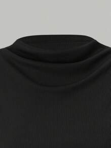 Chiquease 3件套女士纯色简约休闲褶饰短袖T恤套装 - 彩色 - 查看 3