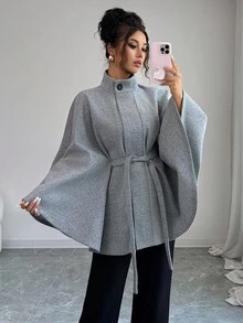 Elenzga 女士优雅假期、夏日魅力、冬季粗花呢 - 灰色 - 查看 5