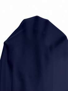 Navy Blue Women's Padded Backless Sexy Crop Top Tee, Suitable For Summer - Multicolor - View 3