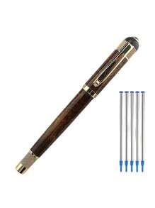 1 支适用于办公室和商务的豪华圆珠笔 - 优质流畅书写笔，优雅的专业设计，细尖墨水补充装，礼品盒包装，非常适合公司礼品、行政笔、返校用品、教师和学生文具、黑色墨水笔 - 859 - 查看 5