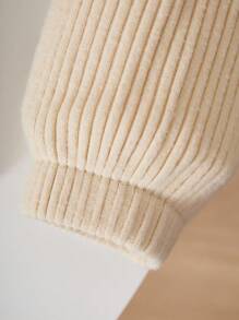 Tween Girl Casual Ruffle T-Shirt And Pants Set - Beige - View 6