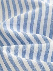 2 件婴儿男孩/女孩休闲运动学院风彩色条纹丝带短袖衬衫和白色短裤套装，适合日常穿着、春夏季，适合生日派对、洗礼、1 岁生日庆祝、派对、表演、婚礼和其他场合