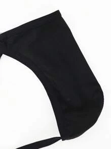 SpicyHot Men's Solid Color Cutout Hollow Circle Connecting Sexy Underwear