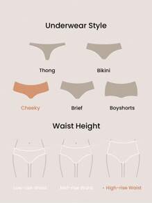 BETTY BOOP X LUVLETTE 两件装透气棉质基础款高腰性感女士内衣内裤套装 - 彩色 - 查看 14