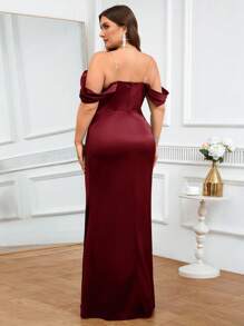 Coutiva Plus Size Formal Evening Gown (Heavily Embellished),Sequin Formal Dress Women Off Shoulder Formal Dress Formal Evening Gown Gala Evening Gown Birthday Dinner Dress
