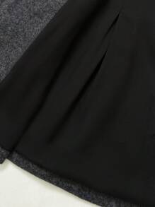 INAWLY Women's Solid Color Waist Cinched Commuter Jacket Fall Winter Cloth For Women - Grey - View 7