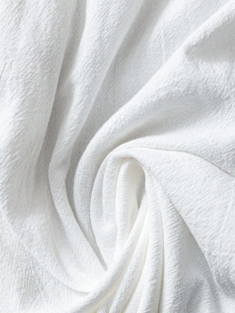 プラスサイズ 無地カジュアル ミニマリストスタイル ホワイトパンツ レディース、セントパトリックデー、夏、バカンス、カジュアル デイリーウェア