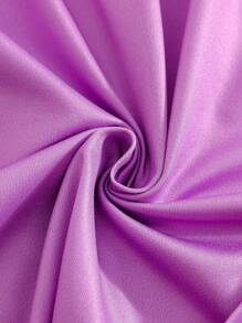 Elladie kids Đầm thời trang thường ngày cổ tròn họa tiết kỳ lân hoạt hình dễ thương cho bé gái, ôm sát eo, thích hợp cho tiệc tùng ngày lễ, kỳ nghỉ, mùa hè - Màu tím - Xem 8