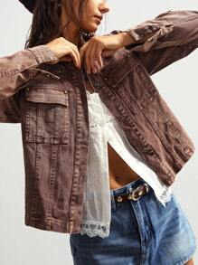 Bohemela Autumn/Winter BOHO Casual Resort Jacquard Loose Long Sleeve Women Regular Jacket