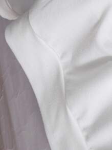 女童可爱樱桃蝴蝶结印花休闲舒适圆领运动衫，秋冬 - 白色 - 查看 6