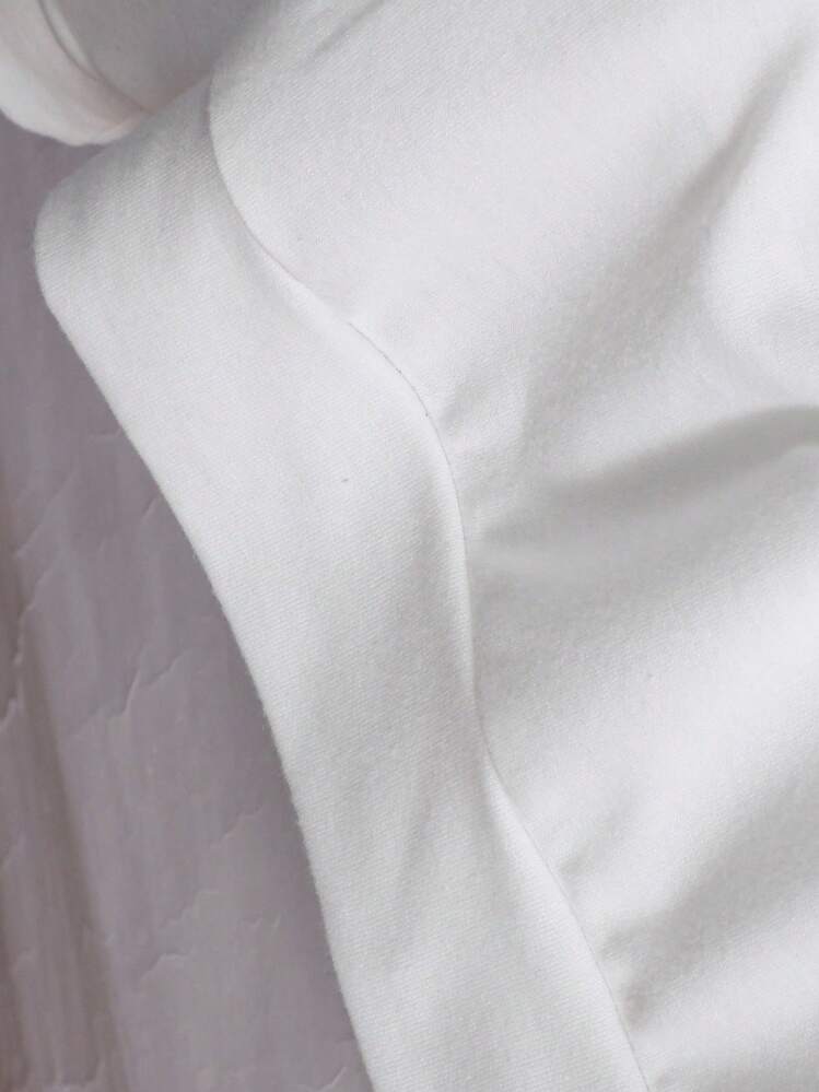 女童可爱樱桃蝴蝶结印花休闲舒适圆领运动衫，秋冬 - 白色 - 查看 6