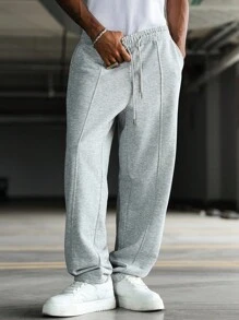 Manfinity Hypemode Quần nỉ nam rút dây thời trang đường phố trẻ trung, năng động - Xám - Xem 3