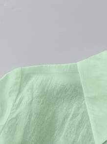 Chiquease 女士休闲度假蝴蝶结衬衫 - 綠色 - 查看 6