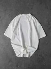 Manfinity Sport Corelite 3pcs Men's Summer Casual Versatile Dumbbell Print Sports T-Shirt Gym Shirts Men Athletic Shirts Gym Tee Oversized Gym Shirts - Navy Blue - View 2