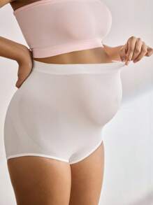 Moonlight&Mama 5pcs/Set Solid Color Maternity Elastic Waist Underwear - Multicolor - View 6