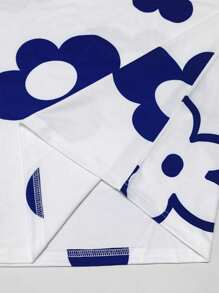 Manfinity Homme Men's Summer Letter & Floral Print Round Neck Short Sleeve Casual T-Shirt And Drawstring Waist Shorts Set Men S Summer 2 Pieces Outfits