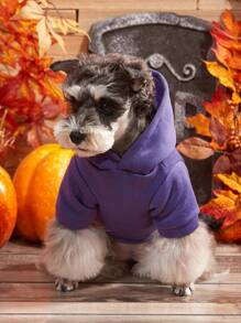 1pc Petsin Halloween Pet Printed Sweatshirt - Multicolor - View 5