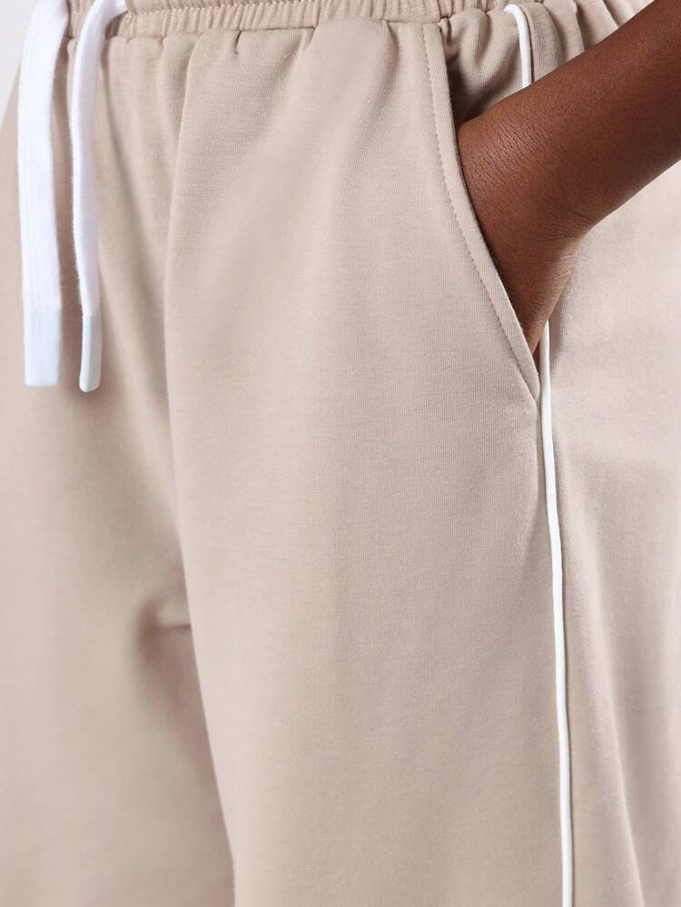 Oversized T-Shirt And Jogger Pants Set With Brooklyn Text