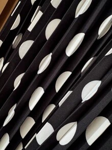 SHEIN Unity 大码女式短袖 V 领波尔卡圆点印花褶皱撞色连衣裙，适合夏季、返校、毕业典礼、节日、情人节、音乐节、母亲节、万圣节、感恩节、复活节、国庆节、舞会、约会、派对、婚礼、户外旅行